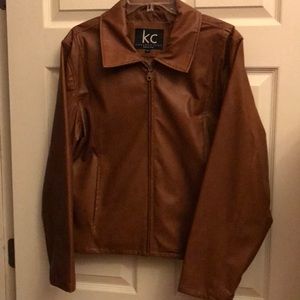 Faux leather jacket